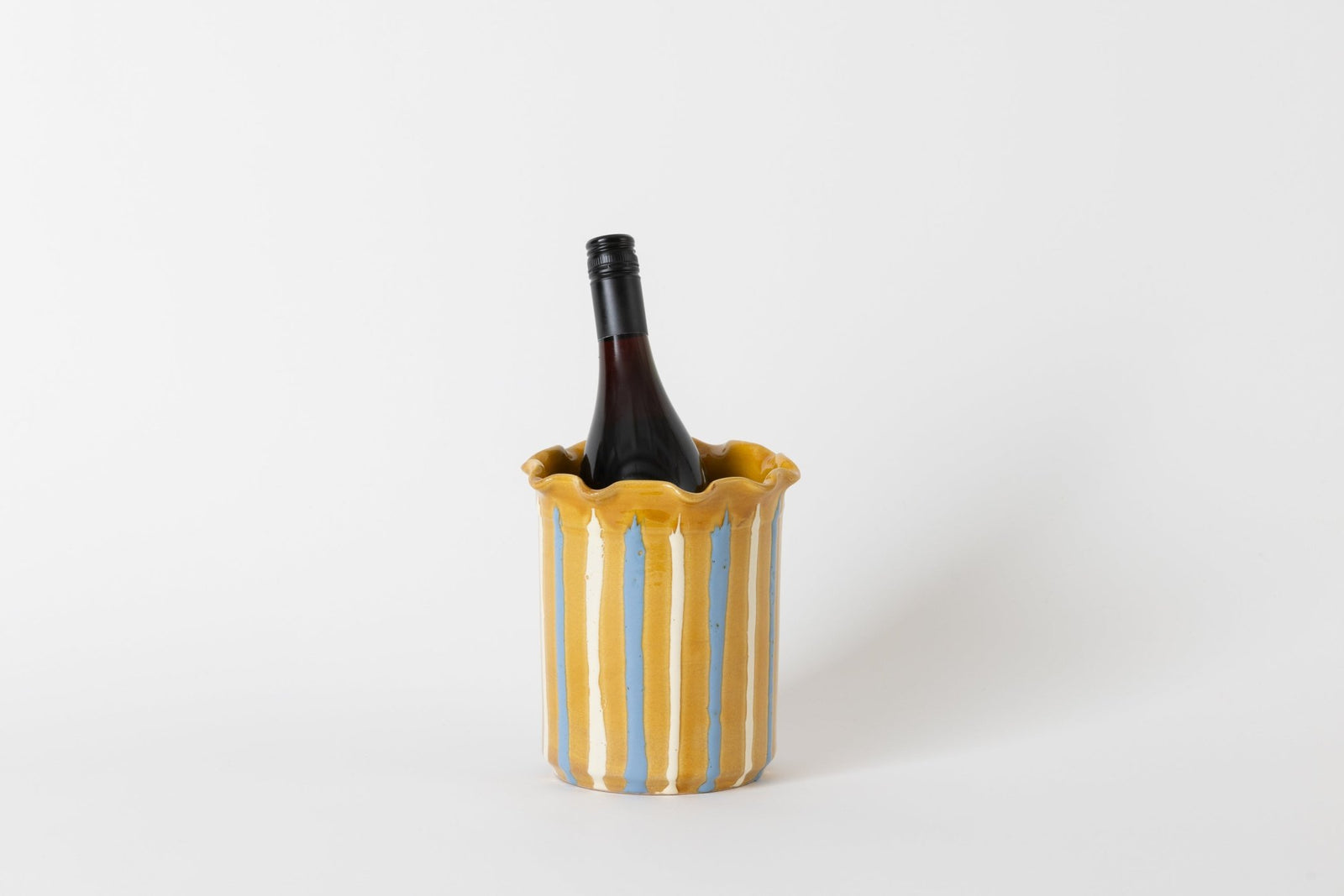 Cooler Vase Blue Stripe