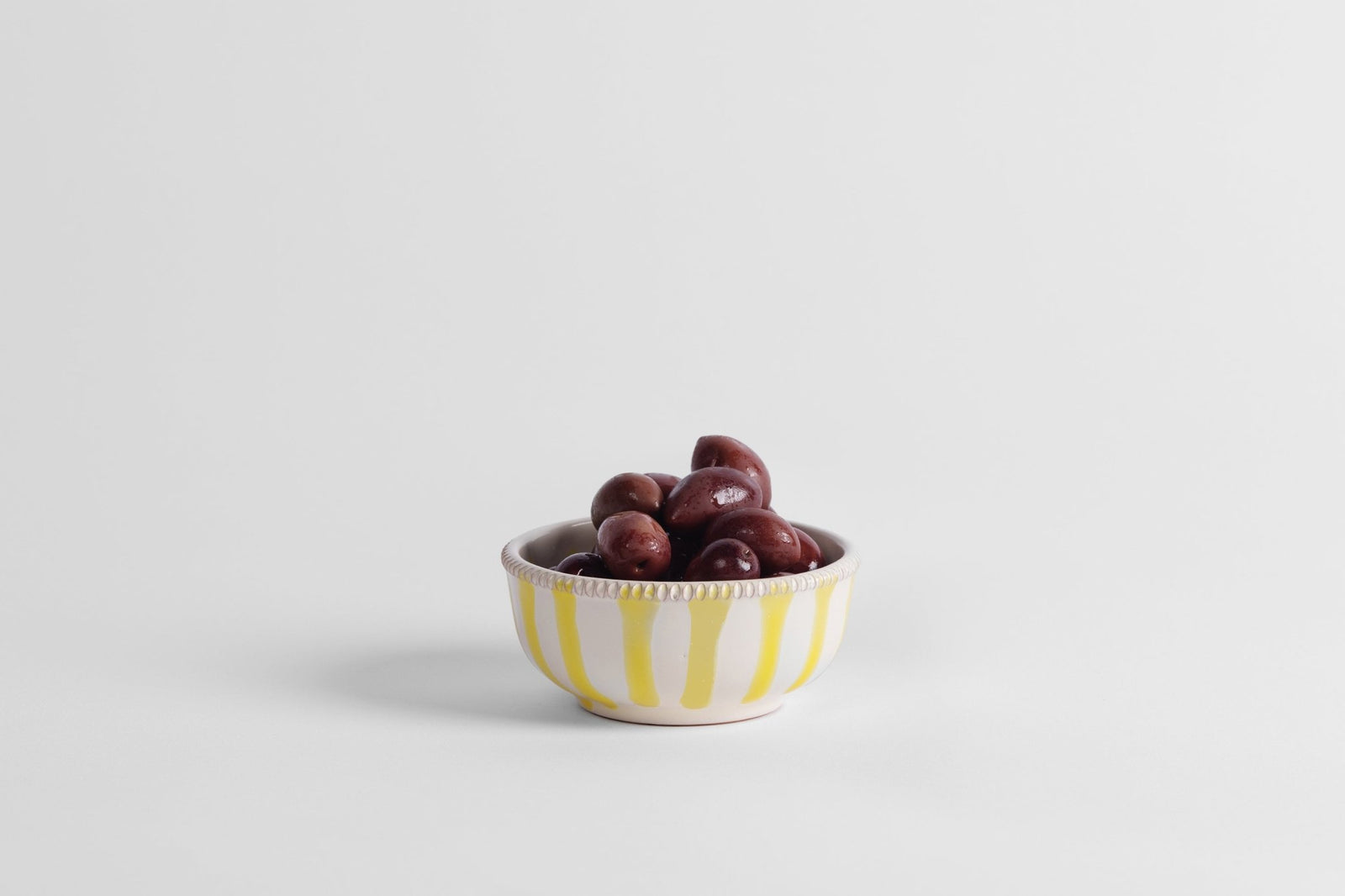 Dipping Bowl Yellow Stripe