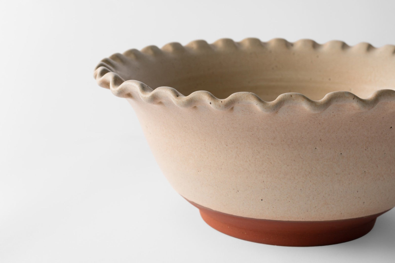 Lola Terracotta Salad Bowl Large Bowl 43 x 13cm Natural