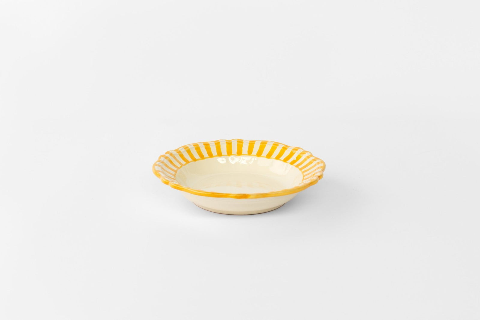 Scalloped Pasta Bowl Yoke Pasta Bowl 24 x 5cm Yoke