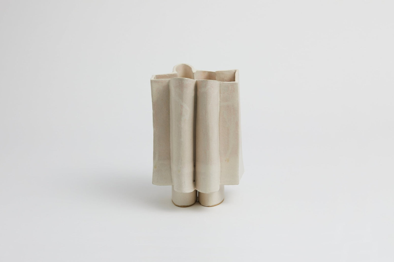 Wiggle Vase Cream Vase 20 x 33cm Cream